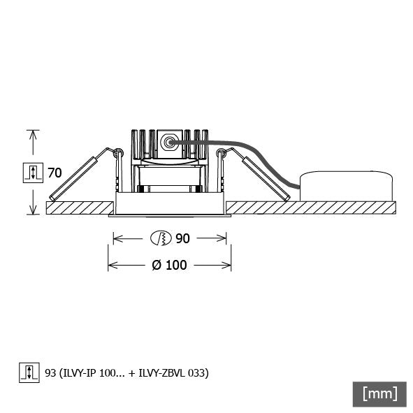 LTS Licht&Leuchten - Downlight/Strahler/Flutlicht LED-Downlight ILVY-IP100.940.20ws 940, ws