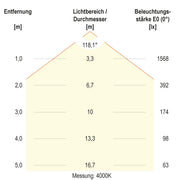 EVN Lichttechnik - Decken-/Wandleuchte LED-Anbauleuchte RAT800125 CCT Switch