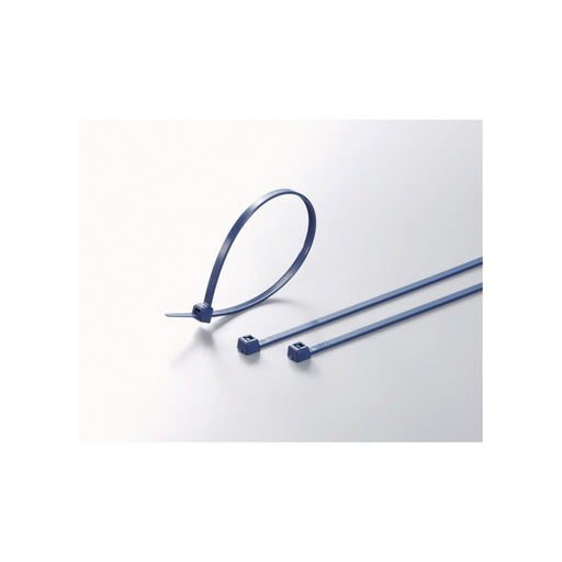 HellermannTyton - Kabelbinder detektierbar MCTS150-PA66SS-BU-C1 metallhaltig,153x3,5 − 100 Stück