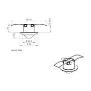 BEG Brück Electronic - Bewegungsmelder-Sensor Präsenzmelder Slave PD9-S-SDB-DE