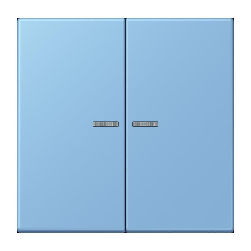 Jung - Abdeckung/Bedienelement für Installationsschalterprogramme Wippe mit Lichtleiter LC 102 KO5 256 bleu ceruleen 59