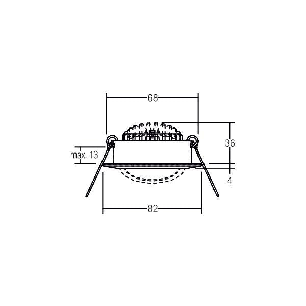Brumberg Leuchten - Downlight/Strahler/Flutlicht LED-Einbaustrahler 38363173 3000K