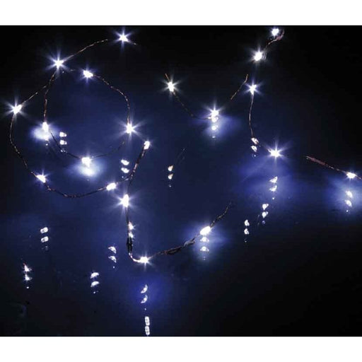 Hellum - Festbeleuchtung LED-Lichterkette 20-tlg. 570717 weiß batteriebetrieb − 6 Stück