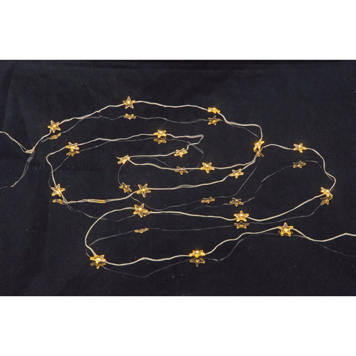 Hellum - Festbeleuchtung LED-Lichterkette 525045 transp.Kabel, batt