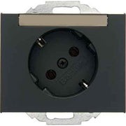 Berker - Steckdose SCHUKO-Steckdose anth/matt 47287106 45Gr.m.Beschr.-feld
