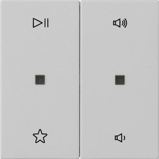 Gira - Bedienelement intelligent Wippe 2f Audiostrg 5384015 Grau m
