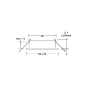 Brumberg Leuchten - Downlight/Strahler/Flutlicht Einbaumodul quadratisch 45009550