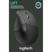 Logitech - Computermaus Maus für Rechtshänder Lift Right BT,wireless,ergonom