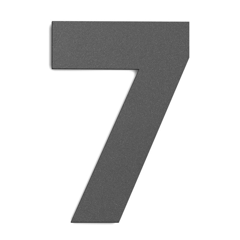 CMD Creativ - Beschriftung Buchstaben/Zahlen Hausnummer 7 Groß GHN-7 anthrazit anthrazit, 25 cm