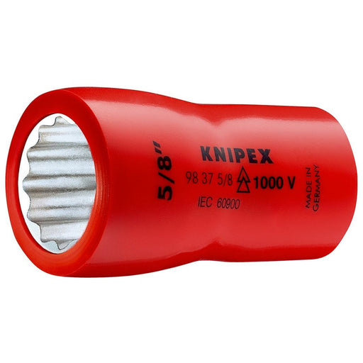 Knipex - Sechskant-Einsatz für Steckschlüssel Steckschlüsseleinsatz 98 37 5/8" Innenvierk. 3/8 Zoll