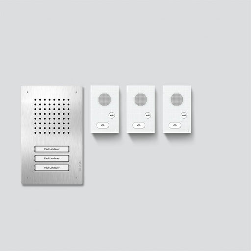 Siedle&Söhne - Türsprech-Set Audio-Set Siedle Classic SET CLAB 850-3 E/W Edelstahl/Weiß