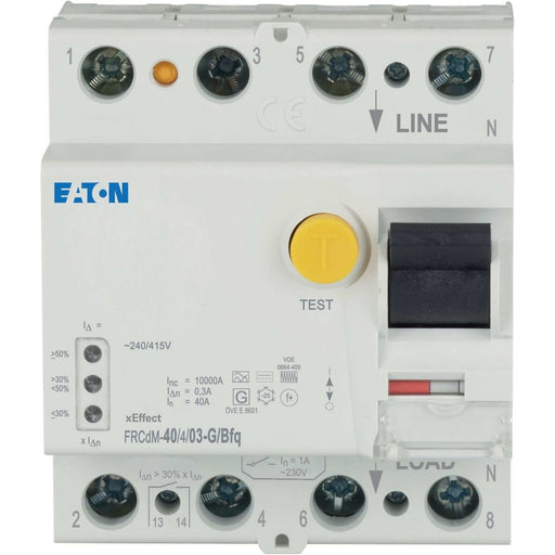 Eaton - Fehlerstrom-Schutzschalter FI-Schalter FRCDM-40/4/03-G/BFQ 40A 4p 300mA