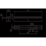 Ridi-Leuchten - Decken-/Wandleuchte LED-Wannenleuchte WL-R2X145/35ND-O-SET halbrund opale Wanne