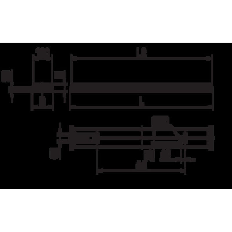 Ridi-Leuchten - Decken-/Wandleuchte LED-Wannenleuchte WL-R2X145/35ND-O-SET halbrund opale Wanne