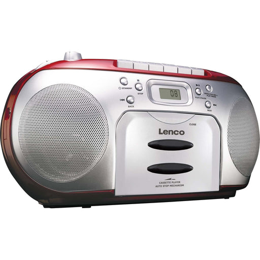 LENCO - Radio-Recorder Radio/CD/Kassetten-Player SCD-420 RED
