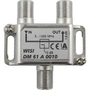Wisi - Abzweiger und Verteiler Abzweiger 1f. DM 61 A 0010 5-1300MHz,10dB Cl.A