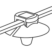 HellermannTyton - Kabelbinder Befestigungsbinder T50RSFT6,5 2-teilig − 500 Stück