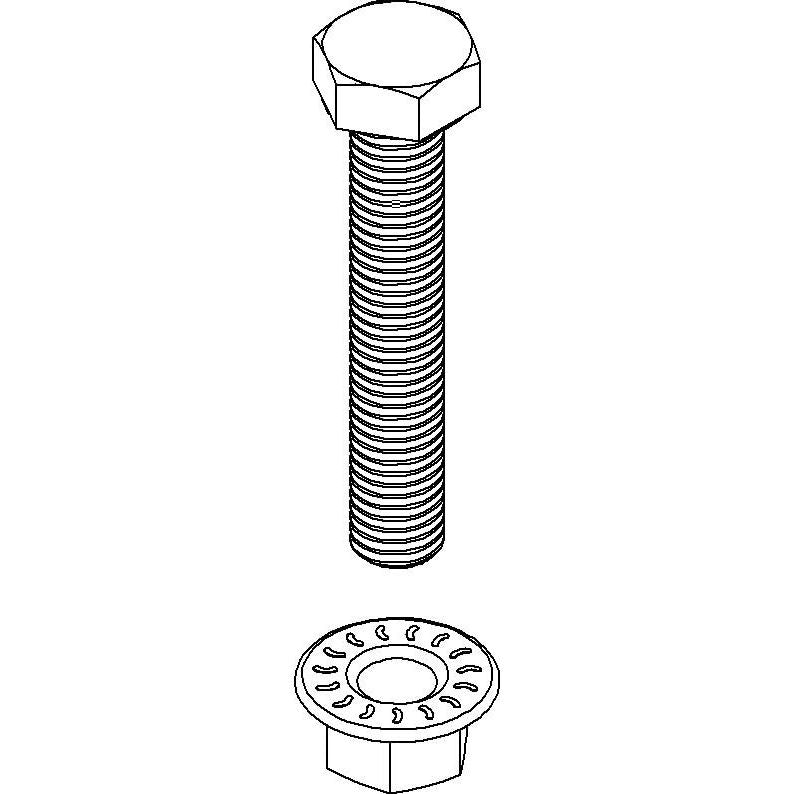 Niedax - Maschinenschraube/Bolzen Sechskantschraube SKM 8X40 E3