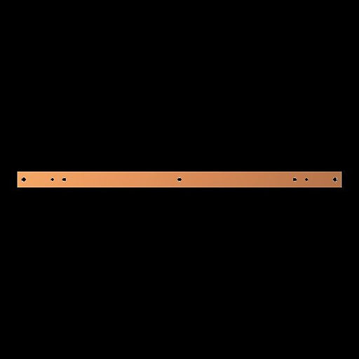 Striebel&John - Sammelschiene Kupferschiene ZXM1112 40x10mm, L:850mm
