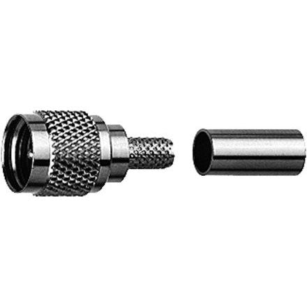 Telegärtner - Koax-Steckverbinder MiniUHF-Kabelstecker 100024358 cr/crRG174/U,188A/U − 5 Stück