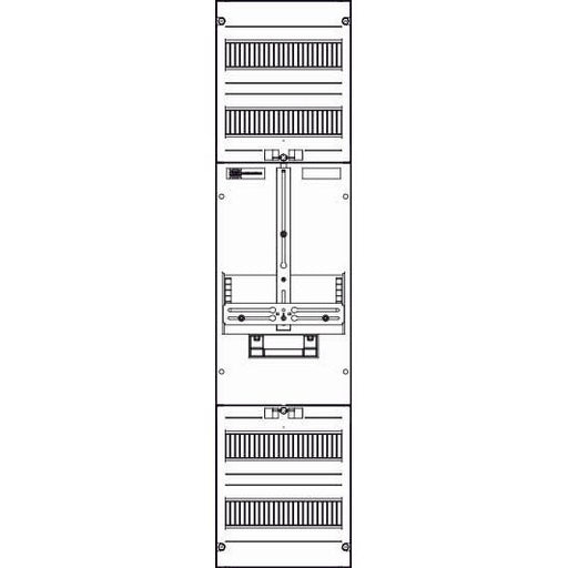 ABN - Zählerfeld Wandlerzählerfeld ZM17X087N Universell 1ZP