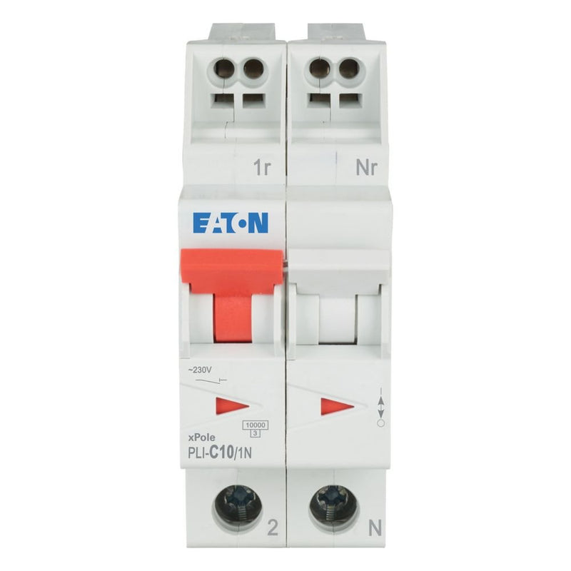 Eaton - Leitungsschutzschalter PLI-C10/1N C 10A, 1p+N Steckkl