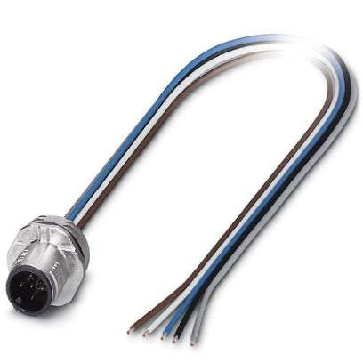 Phoenix Contact - Rundsteckverbinder, Einbau (mit Leitung) Einbausteckverbinder SACC-E-MS-5C#1458826 − 100 Stück