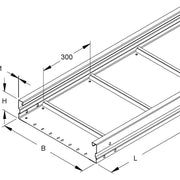 Niedax - Kabelrinne Weitspannkabelrinne WRU 105.300/3 − 3 Meter
