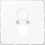 Jung - Einsatz/Abdeckung für Kommunikationstechnik Abdeckung aws CD 562 WW für 2 Kleinst.Dosen