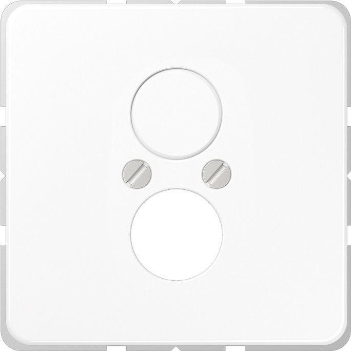 Jung - Einsatz/Abdeckung für Kommunikationstechnik Abdeckung aws CD 562 WW für 2 Kleinst.Dosen