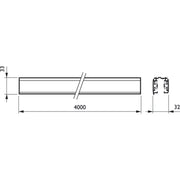 Philips Lighting - Stromschiene 3-Phasen-Stromschiene RCS750 3C L4000 ALU