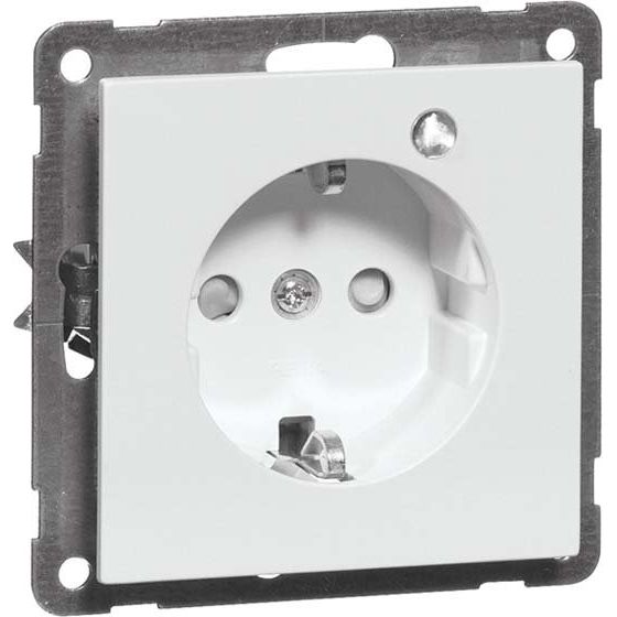 Peha - Schalter-/Steckdosenkombination SCHUKO-Steckdose anth D 20.6611.21 GLK 16A 250V 2-pol.Licht