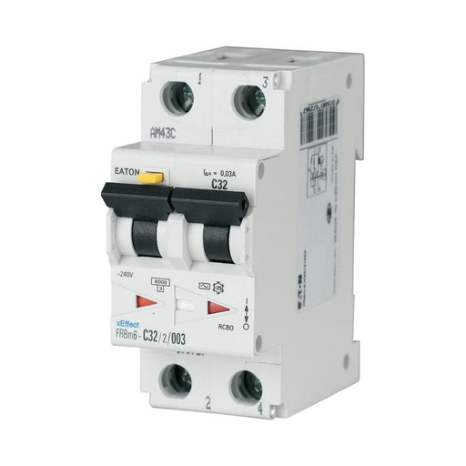 Eaton - Kombination FI-Schalter/Leitungsschutzschalter FI/LS Kombination FRBM6-B32/2/03-A 32A 300mA