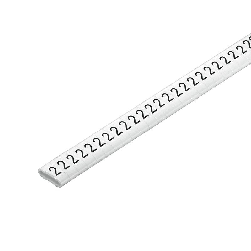 Weidmüller - Kabelmarkierungssystem Kabelmarkierer CLI M 2-4 WS/SW 4 CD 4x11,3mm,weich,weiß − 500 Stück