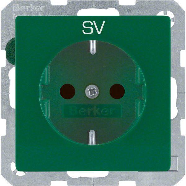 Berker - Steckdose SCHUKO-Steckdose 47236003 grün samt