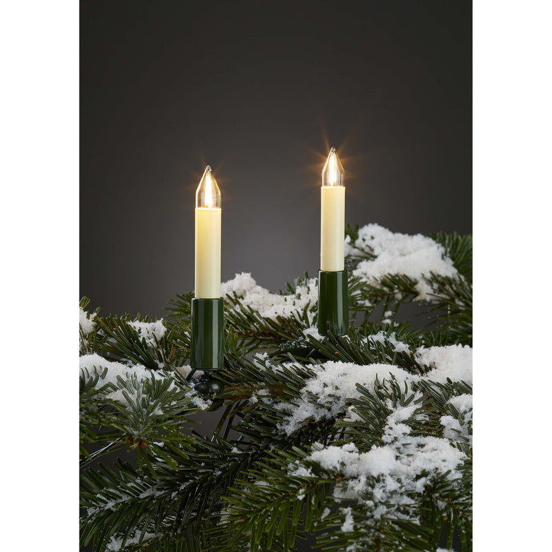 Hellum - Festbeleuchtung LED-Filament-Kerzenkette 845563 30-tlg. außen