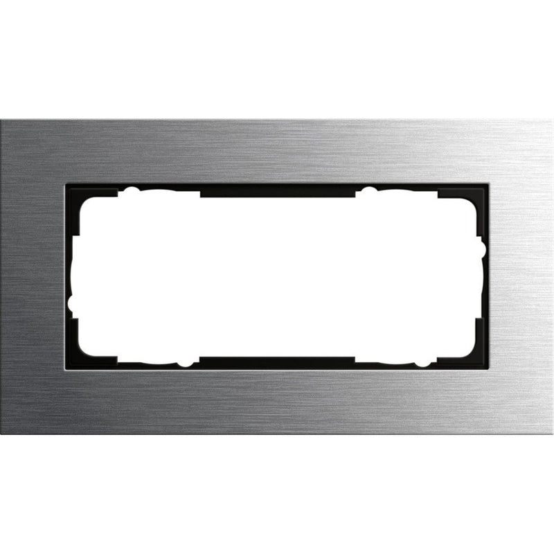 Gira - Abdeckrahmen 2fach 1002219 edelstahl