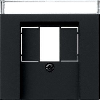 Gira - Einsatz/Abdeckung für Kommunikationstechnik Abdeckung sw 0876005 BSF TAE USB