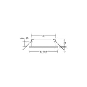 Brumberg Leuchten - Downlight/Strahler/Flutlicht Einbaumodul quadratisch 45009560