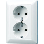 Jung - Steckdose SCHUKO-Steckdose aws AS 5020 KIU WW 16A 250V 2-fach