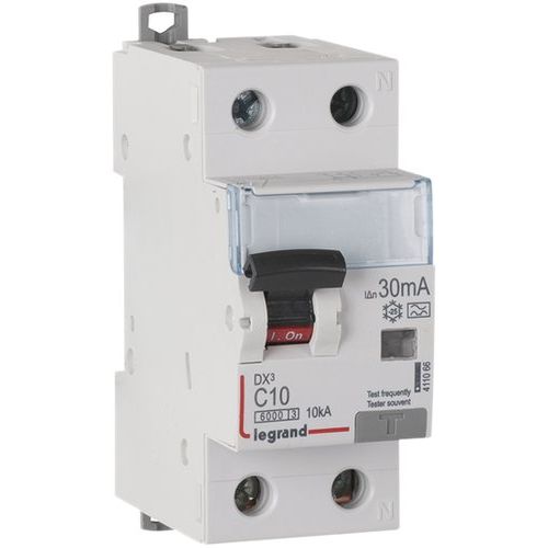 Legrand - Kombination FI-Schalter/Leitungsschutzschalter FI-Kombination Legrand 411063 C25A 1P+N 6KA 30mA