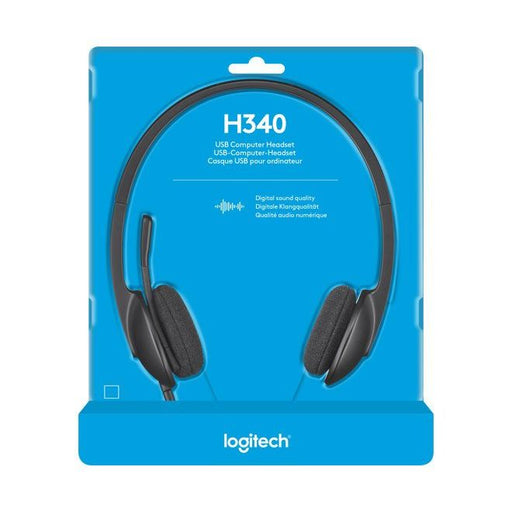 Logitech - Head-Set Headset Stereo H340 USB sw, Retail