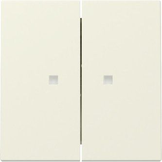 Gira - Abdeckung/Bedienelement für Installationsschalterprogramme Wippe 2f Kontrollf. 363101 Cremeweiß