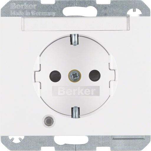Berker - Steckdose SCHUKO-Steckdose pws/gl 41107009 Kontroll-LED