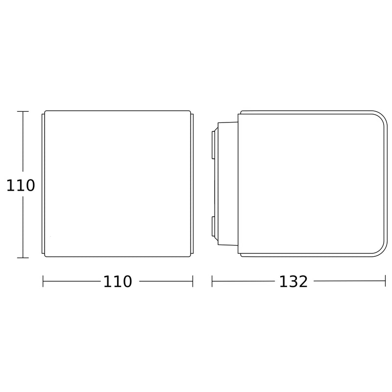 Steinel - Decken-/Wandleuchte Sensor-LED-Außenleuchte L 830 SC ANT 3000K 132 x 110 x 110 mm