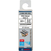 Bosch - Bohrer PRO Metal HSS-G 2608595052 Spiralbohrer 2,2 x