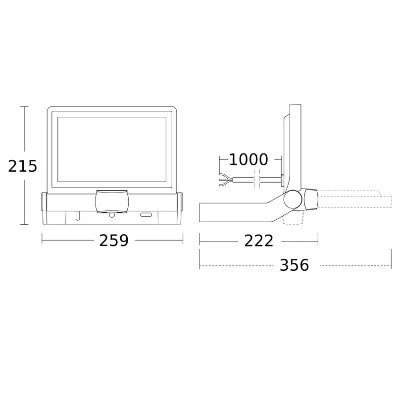 Steinel - Downlight/Strahler/Flutlicht Sensor-LED-Strahler XLED ONE XL S 3000K 3000 K