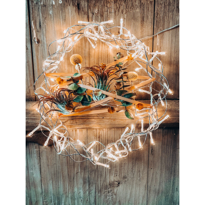 Hellum - Festbeleuchtung LED-Metallkranz 80-LED 577921 Durchmesser 30cm,ww