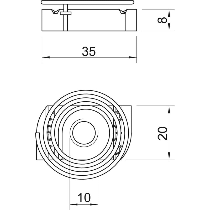 OBO Bettermann - Gleitmutter mit Feder MS41SNF M10 F M10, für Profilsch. − 50 Stück