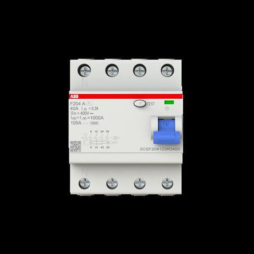 ABB Stotz S&J - Fehlerstrom-Schutzschalter FI-Schutzschalter F204A-40/0,3L
